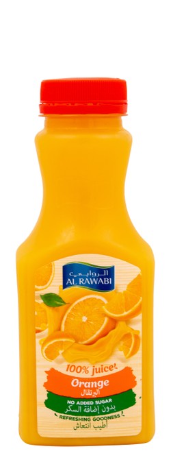 Al Rawabi Long Life Orange Juice - no added sugar 350 ml