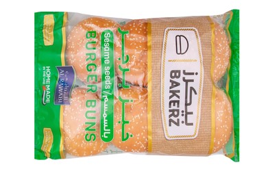 Bakerz Freshly Baked Sesame Seeds Burger Buns (6 Pieces) 402 gr