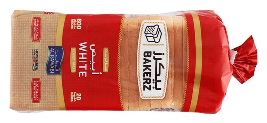 Bakerz White Sliced Breads 600 gr