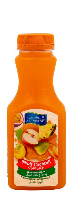 Al Rawabi Long Life Fruit Cocktail Juice - no added sugar 350 ml