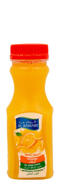 Al Rawabi Long Life Orange Juice - no added sugar 200 ml