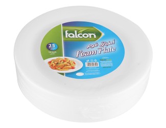 Falcon 10 Inch Disposable Foam Plates 25 per pack