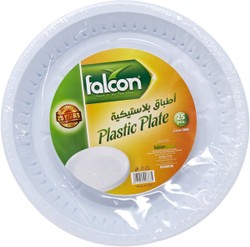 Falcon 22cm Disposable Plastic Plates 25 per pack