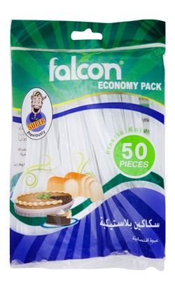 Falcon White Disposable Plastic Knives 50 per pack