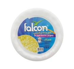 Falcon White 8oz Disposable Foam Bowls 25 per pack