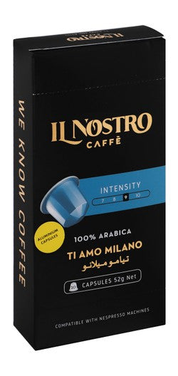 Il Nostro Caffe Ti Amo Milano Arabica Coffee Capsules - Intensity 9 10 capsules