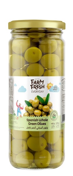 Farm Fresh Whole Spanish Green Olives 285 gr