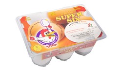 Al Jazira Super Six Large Grade A White Eggs 6 per pack