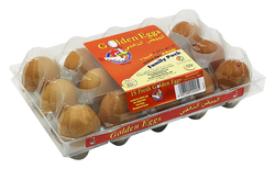 Golden Eggs Medium Grade A Brown Eggs 15 per pack