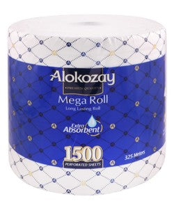 Alokozay Extra Absorbent Perforated Mega 325m Kitchen Towel Roll 1500 tissues