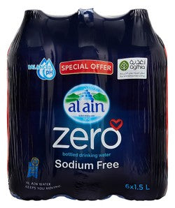 Al Ain Zero Water (6x1.5L) (Special Offer) - sodium free 6 x 1.5 L