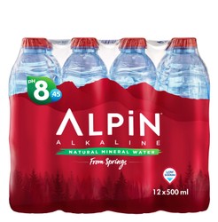 Alpin Natural Mineral Water (12x500ml) - low sodium 12 x 500 ml