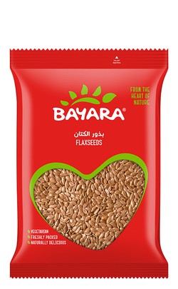 Bayara Flaxseeds - no added artificial flavors  no added artificial colorants  no added artificial preservatives 400 gr