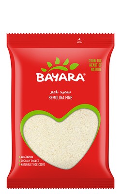 Bayara Semolina Fine - no added artificial flavors  no added artificial colorants  no added artificial preservatives 400 gr