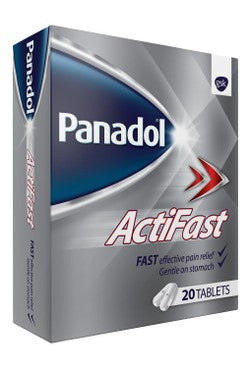 Panadol Actifast 500mg Paracetamol for Pain Relief 20 tablets