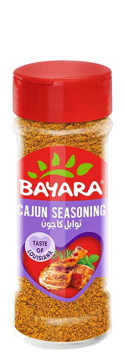 Bayara Cajun Seasoning - no added artificial flavors  no added artificial colorants  no added artificial preservatives 40 gr