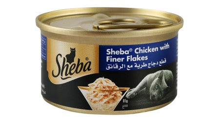 Sheba Wet Cat Food Flakes with Chicken 85 gr