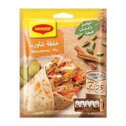 Maggi Shawarma Seasoning Mix - no added artificial colorants  no added artificial flavors  no added preservatives 40 gr