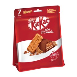 KitKat Mini Moments Lotus Chocolate Bars (7 Pieces) 122.5 gr