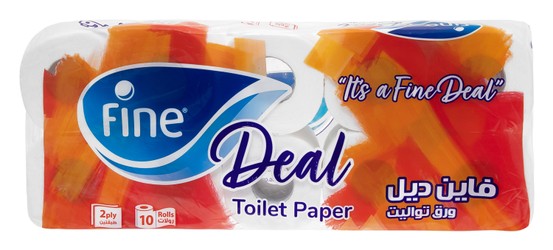 Fine Deal Toilet Rolls 2ply 10 per pack