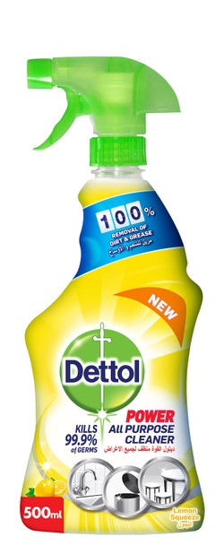 Dettol Power All Purpose Cleaner Spray Lemon Scent 500 ml