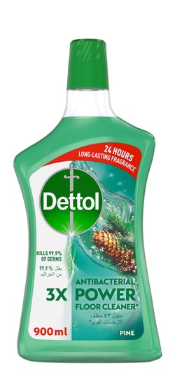 Dettol Antibacterial Power Floor Cleaner Pine Scent 900 ml