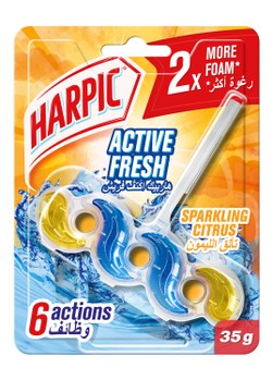 Harpic Active Fresh Toilet Rim Block Citrus Scent 35 gr