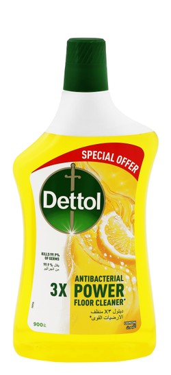 Dettol Antibacterial Power Floor Cleaner Liquid Lemon Scent (Special Offer) 900 ml