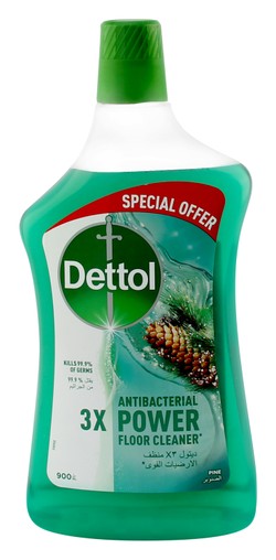 Dettol Antibacterial Power Floor Cleaner Pine Scent (Special Offer) 900 ml