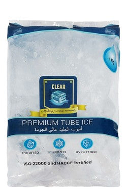 Clear Premium Ice Tubes 1 kg