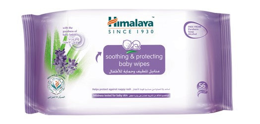 Himalaya Baby Wipes Lavender Scent 56 wipes