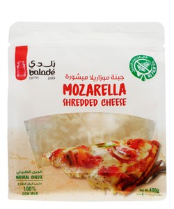 Balade Farms Shredded Mozzarella Cheese - palm oil free 400 gr