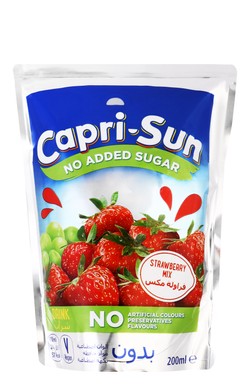 Capri-Sun Long Life Strawberry Mix - no added sugar  preservatives free  artificial flavor free 200 ml