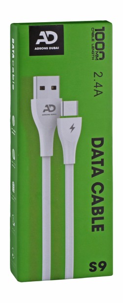 Adsons Dubai 1m USB-C to USB Cable - White 1 pcs