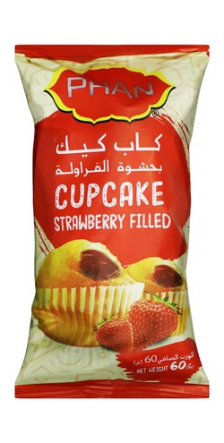 Pran Cupcakes Filled with Strawberry (2 Pieces) 60 gr