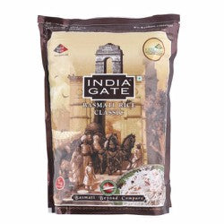 India Gate Classic Long Grain Basmati Rice - GMO free 1 kg