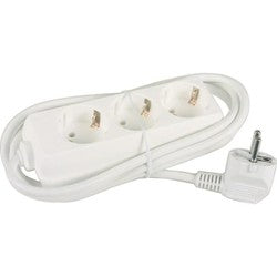 3 Way Socket Extension Lead 3 A 1 pcs