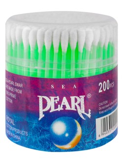 Sea Pearl Yellow Cotton Swabs 200 per pack