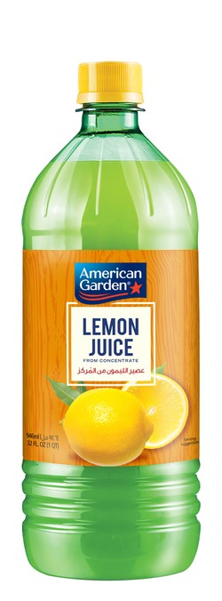 American Garden Concentrated Lemon Juice 946 ml