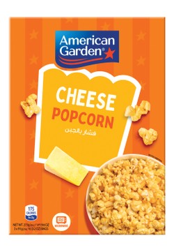 American Garden Microwavable Cheese Popcorn (3 Sachets) 273 gr