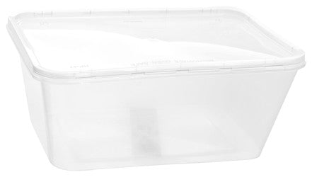 Eazy Pack Clear 750ml Microwaveable Containers with Lids 6 per pack