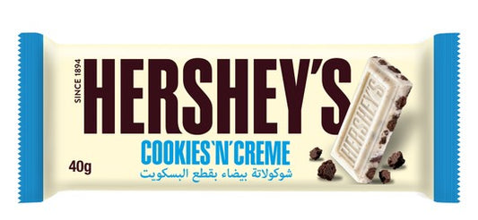 Hershey s Cookies  n  Cream Chocolate Slab 40 gr