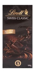 Lindt Classic Swiss Dark Chocolate Slab 100 gr