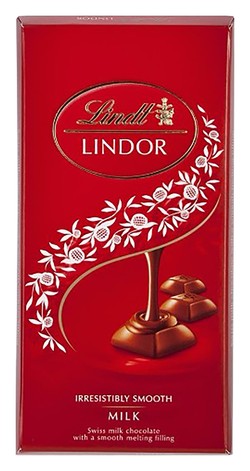 Lindt Lindor Milk Chocolate Slab 100 gr