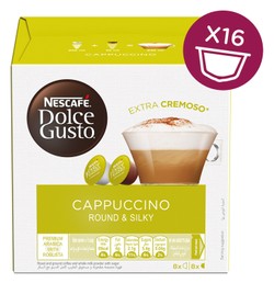 Nescafé Dolce Gusto Arabica & Robusta Cappuccino Coffee (8 Capsules) & Milk (8 Capsules) 16 capsules