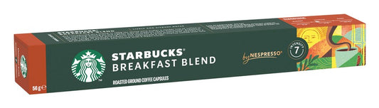 Starbucks Breakfast Blend Arabica Coffee Capsules Medium Roast - Intensity 7 10 capsules