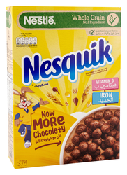 Nesquik Wholegrain Chocolate Cereal - artificial color free  artificial flavor free 375 gr