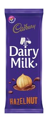 Плитка молочного шоколада Cadbury Dairy с лесными орехами 90 гр