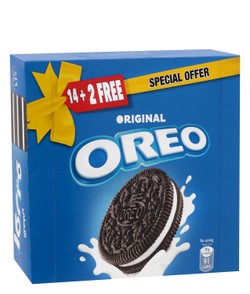 Oreo Original Sandwich Biscuits Filled with Vanilla Cream 16 x 38 gr