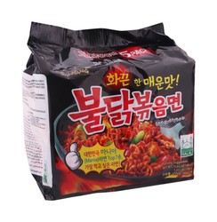 Samyang Buldak Stir-Fried Instant Ramen Noodles Hot Chicken Flavor 5 x 140 gr